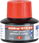 EDDING BTK25002 - Nachf&uuml;lltinte, Whiteboardmarker, BTK 25, rot