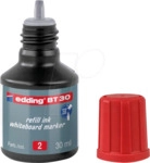EDDING BT30002 - Nachf&uuml;lltinte, Whiteboardmarker, BT 30, rot
