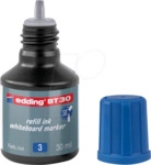 EDDING BT30003 - Nachf&uuml;lltinte, Whiteboardmarker, BT 30, blau