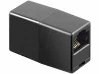 GOOBAY 50260 - Modular Adapter mit zwei Modularbuchsen 8-8, schwarz