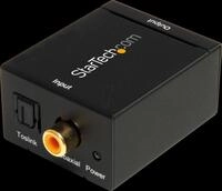 ST SPDIF2AA - Digital Audio Konverter, Coax Buchse + Toslink Buchse auf RCA
