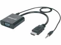 MANHATTAN 151559 - HDMI auf VGA Konverter, HDMI-Stecker > VGA-Buchse, mit Audio