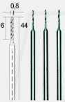 PROXXON 28852 - Stahlbohrer, Wolfram-Vanadium-Stahl, 0,8 mm, 3 St&uuml;ck