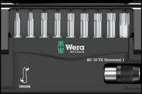 WERA 8167-6 TORX - Bit-Satz Bit-Check 10, 9-teilig TORX (TX), Torsion