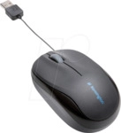 KENS K72339EU - Maus (Mouse), USB, einziehbares Kabel, schwarz