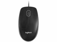 LOGITECH B100 SW - Maus (Mouse), Kabel, USB, schwarz