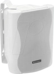 OMNI 11036711 - Passives 2-Wege-Lautsprecherpaar mit Halterung, 35 W, wei&szlig;