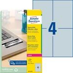 AVZ L6134-20 - Typenschild-Etiketten, wasserfest, 105 x 148 mm, 80 St&uuml;ck, silbe