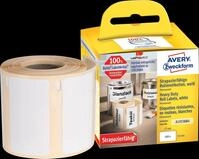AVZ A1933084 - Rollenetiketten A1933084, 32x57mm, wei&szlig;