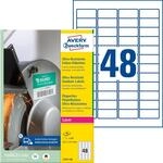 AVZ L7911-40 - Folien-Etiketten, extrem resistent, 45,7 x 21,2 mm, 1920 St&uuml;ck,