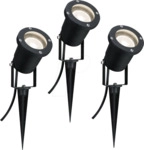 PLM 98897 - LED Gartenstrahler, IP65, 3000 K, 3x3,5 W, schwarz