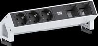 BACH 902.201 - DESK2 3x Schutzkontakt 2x ABD GST18, wei&szlig;