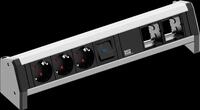 BACH 902.018 - DESK 1x Schalter 3x Schutzkontakt 2x ABD GST18