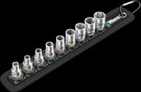 WERA 05003883001 - Steckschl&uuml;sselsatz, Belt 4, Au&szlig;ensechskant, 1/4", 10-teilg