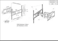 MANHATTAN 461405 - TV-Wandhalterung 13'' - 43'', 20 kg, neig-/schwenkbar