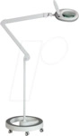 LUMENO 61597215G - Lupenleuchte, LED, Echtglaslinse, 5 Dioptrien, mit Rollstativ, g