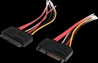 ST SATA22PEXT - Kabel SATA 22 pin 6 Gb/s St. > SATA 22 pin Bu., 30 cm, rot