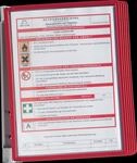 DURABLE 555103 - Sichttafelsystem VARIO&reg; WALL 5, Set, rot