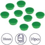 FRANKEN HM3802 - Magnete, 38 mm, gr&uuml;n, 10 St&uuml;ck