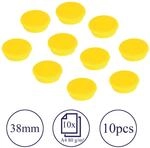 FRANKEN HM3804 - Magnete, 38 mm, gelb, 10 St&uuml;ck