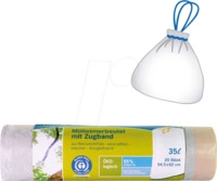 SECOLAN 00778 - Secolan&reg; M&uuml;llbeutel, 35,0 l wei&szlig; 28,0 &micro;m, 20 St&uuml;ck