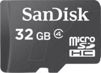 SDSDQM032GB35A - MicroSDHC-Speicherkarte 32GB, SanDisk mit Adapter
