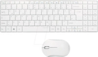LOGILINK ID0109 - Tastatur-/Maus-Kombination, Funk, slim, wei&szlig;