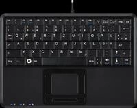 PERIBOARD-510HP - Tastatur, USB, Touchpad, schwarz
