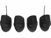 CT UNIMOUSE - Maus (Mouse), Kabel, schwarz, UniMouse, Rechtshänder