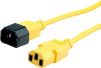 NKKV 200 GE - Netzkabelverl&auml;ngerung, C14, 1,8 m, gelb, C13