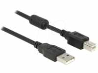 DELOCK 83566 - USB 2.0 Kabel, A Stecker auf B Stecker, 1 m
