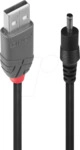 LINDY 70266 - Stromkabel USB > DC 3,5 / 1,35 mm, 1.5 m