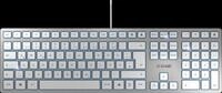 JK-1600DE-1 - Tastatur, USB, silber