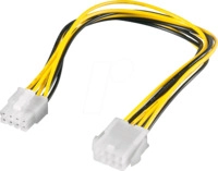 GOOBAY 51361 - Kabel Mainboard, 8 Pin EPS St. > 8 Pin EPS Bu., 30 cm