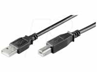 GOOBAY 68901 - USB 2.0 Hi-Speed Kabel, A-Stecker > B-Stecker 3,0 m schwarz