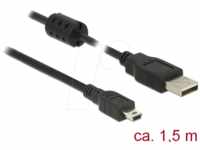 DELOCK 84913 - Delock Kabel USB 2.0 A Stecker > Mini-B Stecker 1,5 m