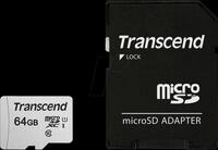 TS64GUSD300S-A - MicroSDXC-Speicherkarte 64GB, Transcend 300S-A, Class 10
