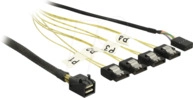DELOCK 83322 - m.SAS HD SFF8643>4xSATA 7P.Rev.Sideb.0,5m
