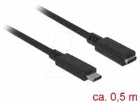 DELOCK 85532 - Delock Kabel USB 3.0 C-Stecker > C-Buchse schwarz 0,5 m