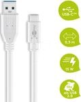 GOOBAY 67185 - USB 5 Gb/s Kabel, A Stecker auf C Stecker, 0,5 m