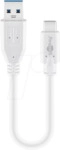 GOOBAY 67189 - USB 5 Gb/s Kabel, A Stecker auf C Stecker, 0,2 m