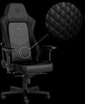 NBL-HRO-RL-BLA - noblechairs HERO Echtleder Gaming Stuhl - schwarz