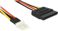 DELOCK 83878 - Power SATA 15 Pin St. > Floppy 4 Pin St. 40 cm