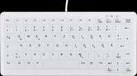 AK-C4110FU1WGE - Tastatur, USB, desinfizierbar, kompakt, wei&szlig;, DE