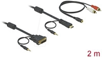 DELOCK 84455 - DVI 24+1 > HDMI-A + Audio Adapter, 2 m