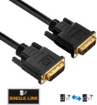 PURE PI4000-005 - DVI Monitor Kabel DVI 18+1 Stecker, Single Link, 0,5 m