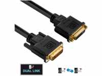 PURE PI4300-020 - DVI Verlängerung DVI 24+1 Stecker auf Buchse, Dual Link, 2 m