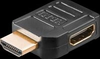 GOOBAY 51724 - Adapter, HDMI Stecker auf HDMI Buchse, 90&deg;, rechts