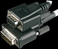 AK DVI 120-3 - Monitorkabel, DVI 12+5 Stecker auf VGA Stecker, 3 m