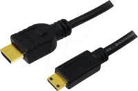 LOGILINK CH0022 - HDMI Mini-C Stk. > HDMI A Stk., 4K@30 Hz, 1,5 m